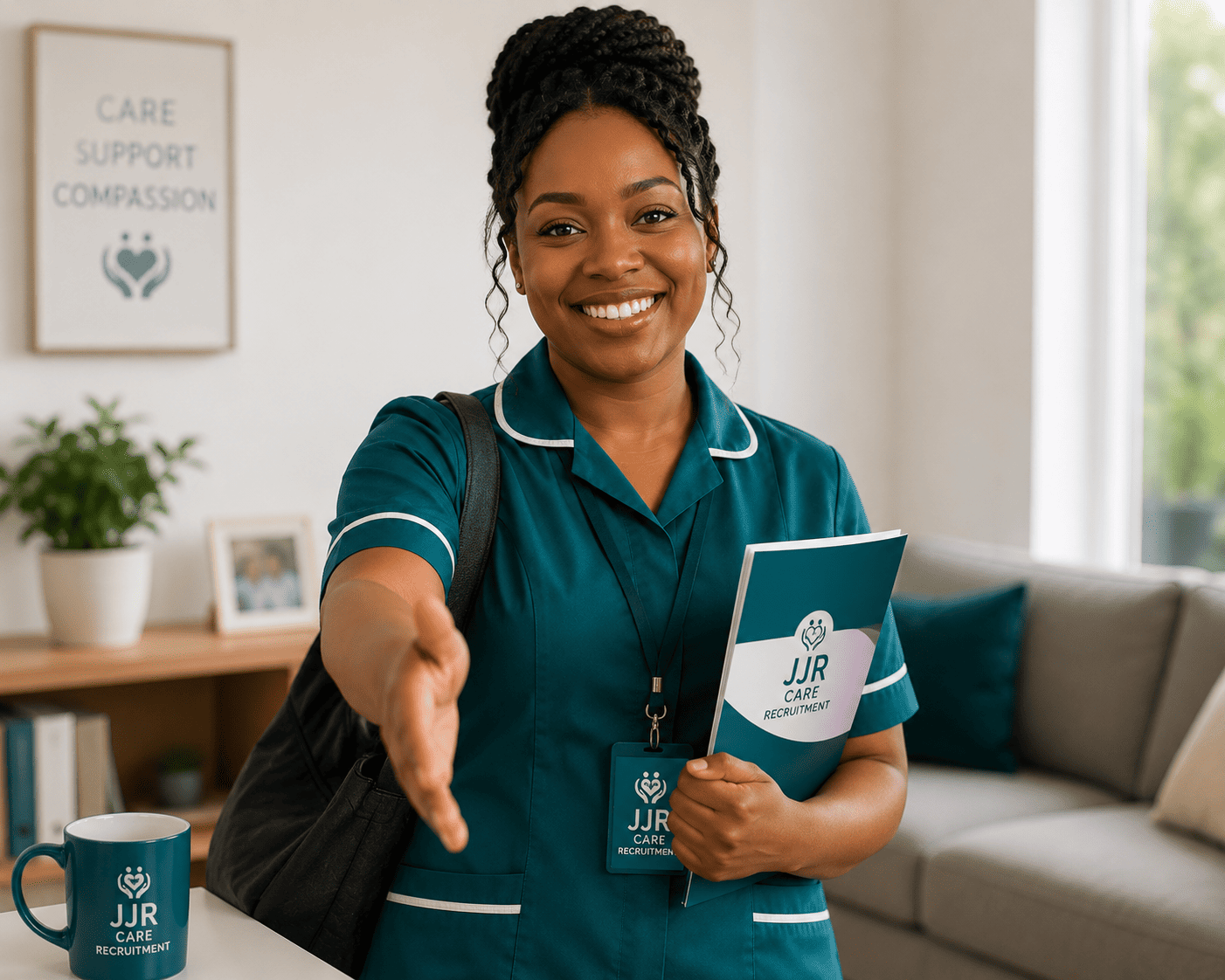 Healthcare professional joining JJR Care recruitment team