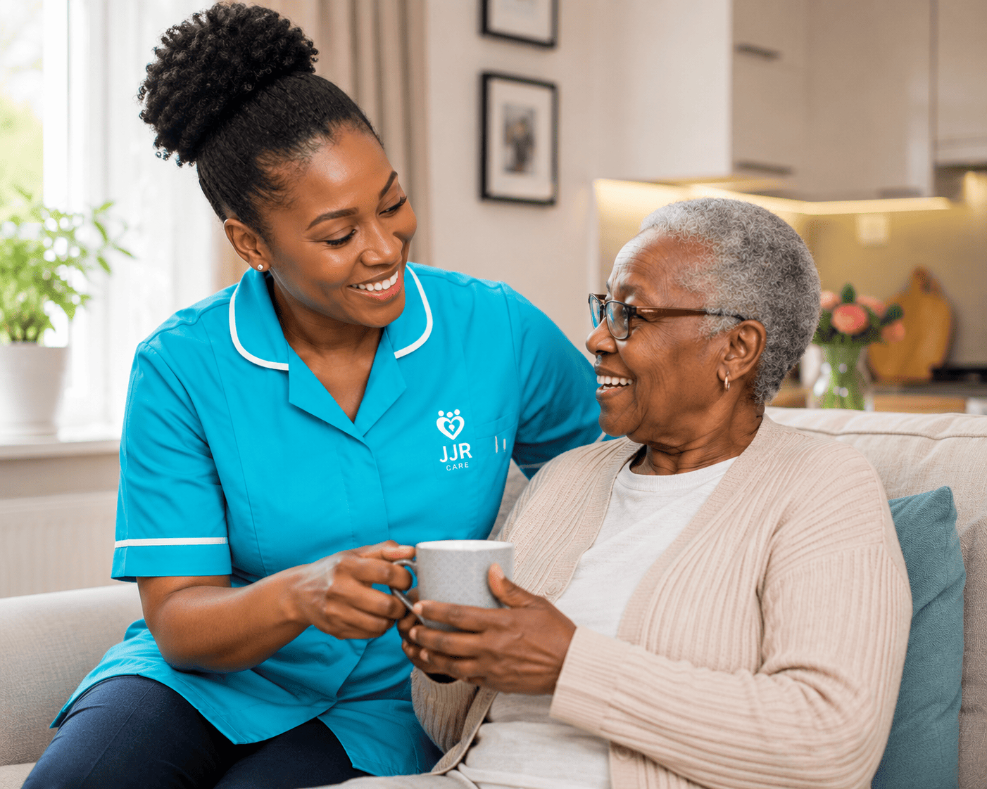 Live-in care providing round-the-clock support at home