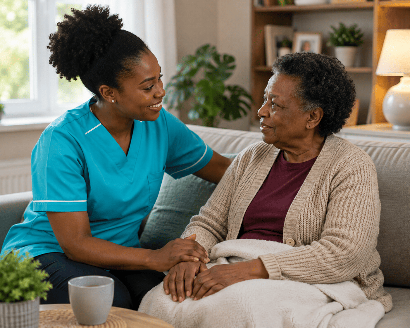 Compassionate palliative care at home