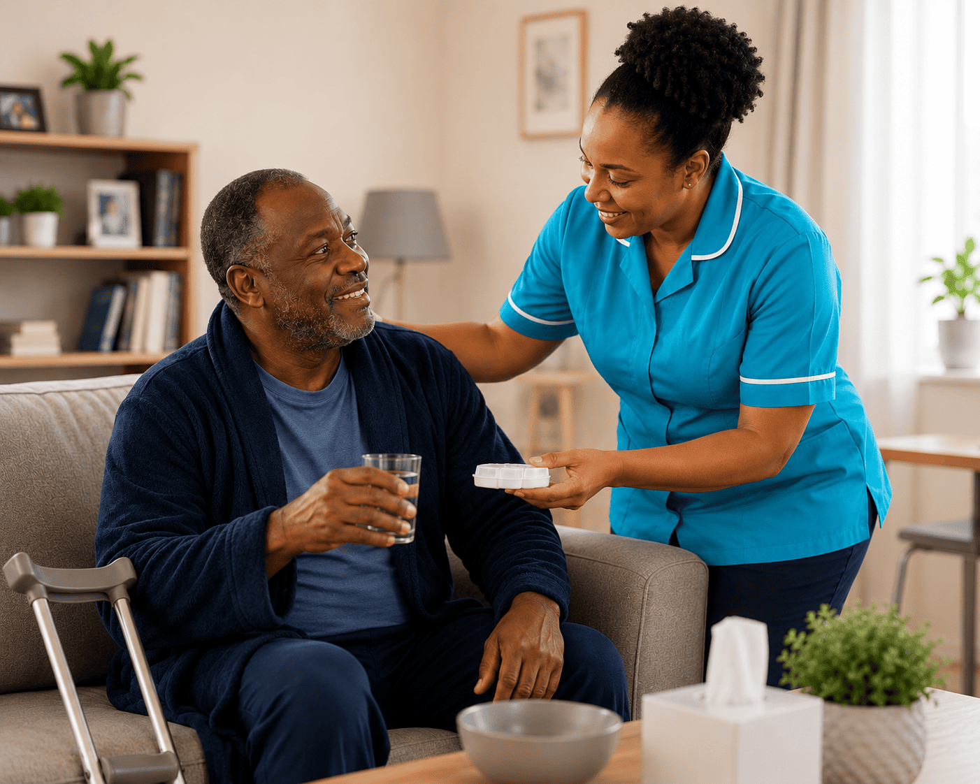 Post-hospital care and recovery support at home